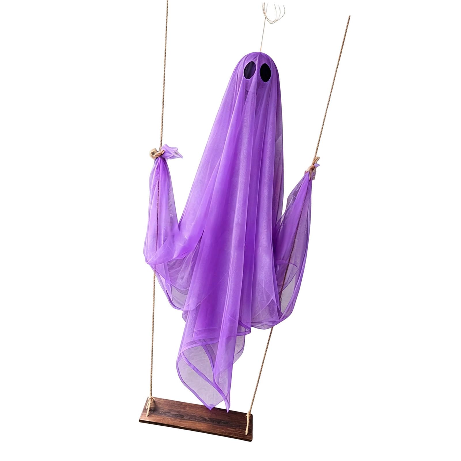 CAZSTYK Swinging Specter Ornament Constructed with Delicate Cloth and Reinforced Wood for Outdoor Use Halloween Decoration Drifting Manifestation Deck
