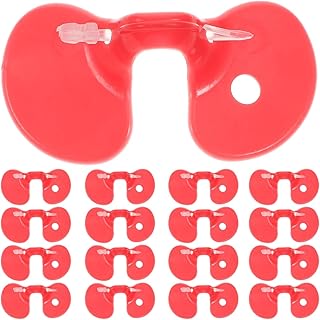 Garneck 100PCS Red Pinless Peepers for Chickens: Poultry Anti Pecking Blinders Kit Farm Chicken Eye Glasses Spectacles Animal Pet Safety Pheasant for Protection, Random Color
