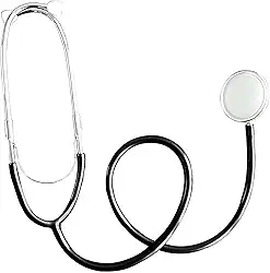 Estetoscópio Veterinário Portátil De Dupla Finalidade, Sem Ruído Estetoscópio De Animais Para Porcos, Bovinos E Ovinos, Black