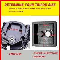 Vista 7 de Paquete de 2 placas de liberación rápida para trípode de 41mm, adaptador de montaje para cámara, placa QR, repuesto de partes de cabezal esférico