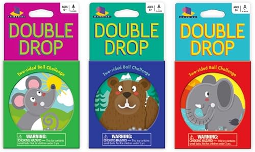 Miniatura 2 de Brainwright Double Drop - Desafío de pelota de dos caras de animales (los estilos pueden variar)