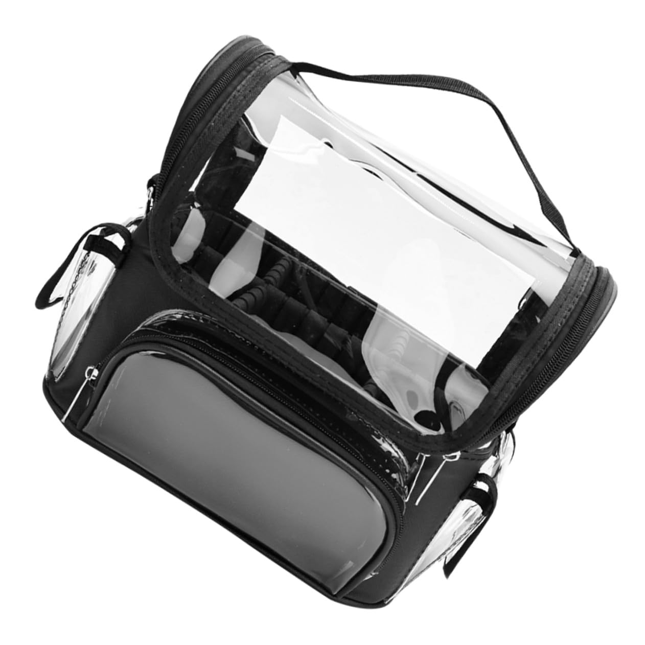 Healvian Borsa Trasparente per Attrezzi Organizer per Parrucchiere Custodia Viaggio Resistente per Clipper ed Accessori per Hairstylist e Barbershop