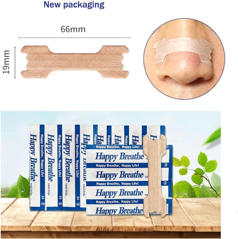 Breathe Better Nasal Strips to Reduce Snoring Drug-Free Works Instantly to Improve Sleep Relieve Nasal Congestion (60) - Image 2