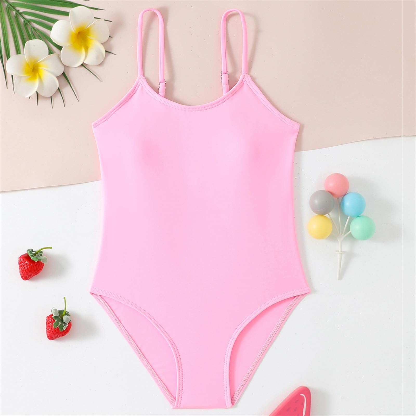 Vestido de playa para niña, traje de baño, playa, deporte, tirantes finos, verano, playa, protector de rash