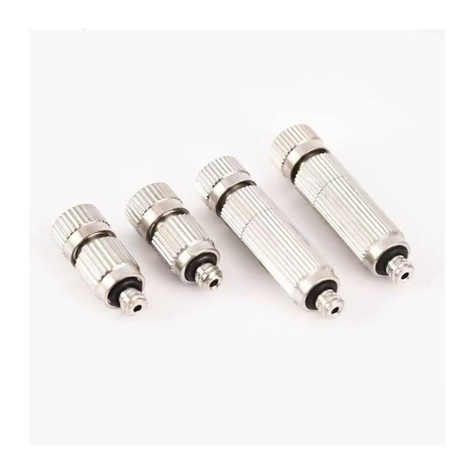 HVMBEUGOS Brass Copper Atomizing Nozzle, 50 Pcs Brass Nozzles Stainless Steel 0.1-0.8mm Hole 3/16" 10/24 UNC For Garden Irrigation(0.3mm hole diameter)
