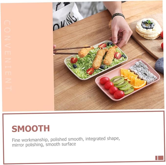 Set de 4 Platos Rectangulares para Sushi, Fiesta y Parrilla miniatura 6