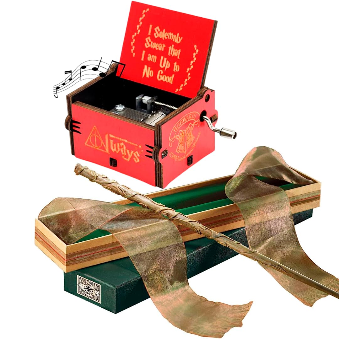 Fusked Hermoine Wand Magic Wands - Accessories with Music Box - Gift Toys and Cosplay Dress Accessories Combo for Kids (Limited Edition 2024)