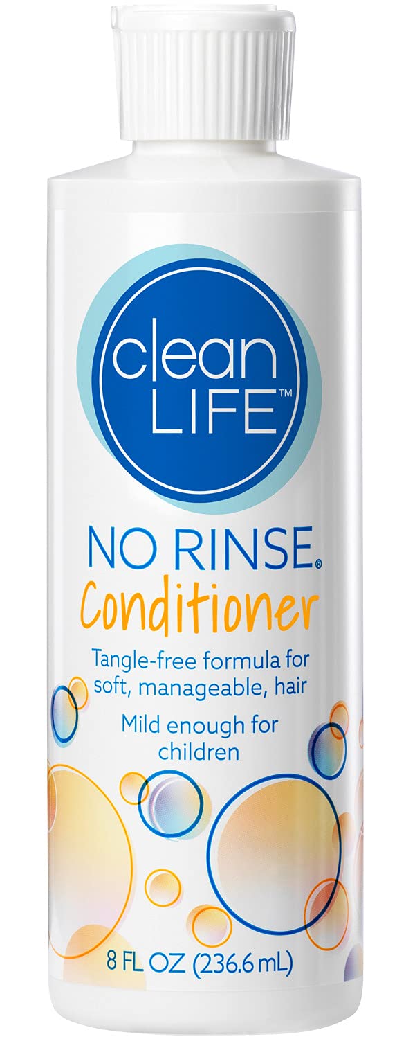No-RinseHair Conditioner, 8 fl oz - Leaves Hair Fresh, Clean and Odor-Free, Rinse-Free Formula[Amazon-developed Certification] Compact by Design