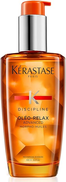 Kérastase Discipline Oléo-Relax, Anti-Frizz Daily Conditioning & Calming Treatment, For Voluminous & Unruly Hair, Oil Huile Oleo Relax, 100ml