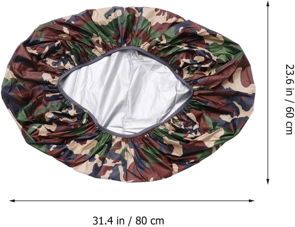 Waterproof Backpack Rain Cover for Outdoor Hiking 80l Capacity with Elastic Cover Mouth and Mud Guard Nylon Portable Raincoat