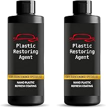 FORTIFY Plastic Restoring Agent Car Maintenance Specialist Nano Plastic Refresh Coating Restore Shine on Plastic & Leather Parts on Car & Bikes | Reduce Dust Accumulation | Each 100ml, (Pack of 2)