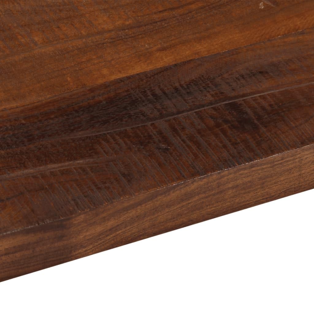 vidaXL Tischplatte, Holzplatte Rechteckig, Massivholzplatte für Tisch Esstisch Couchtisch, Ersatztischplatte, 80x70x2,5cm Altholz Massiv