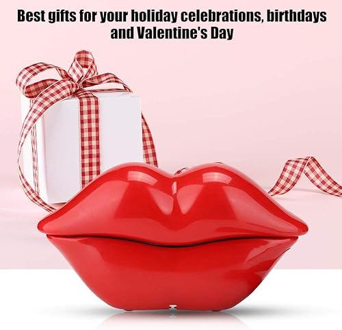 Miniatura 2 de Teléfono de labios rojos para regalo interesante, boca sexy, labios con cable, teléfono fijo, escritorio, teléfono, hogar, muebles, decoración