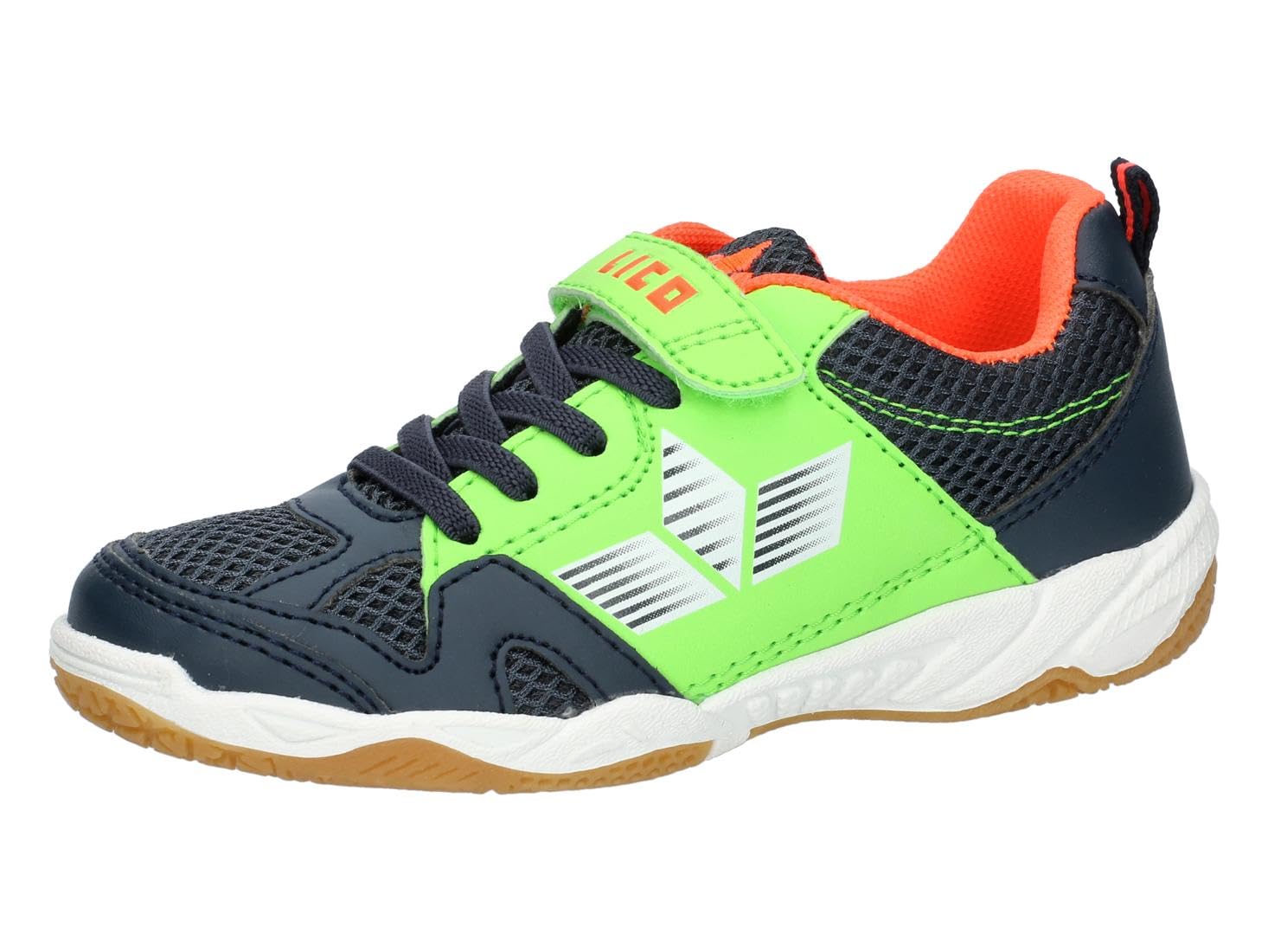 Lico Sport VS Indoor Trainers, Navy/Lemon/Orange, 35 EU