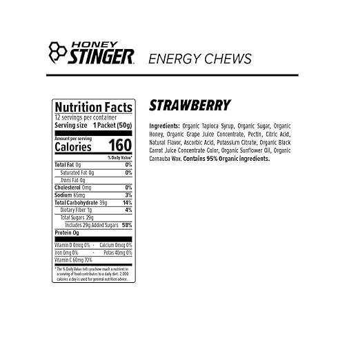 Miniatura 2 de Licuado de frutas Honey Stinger orgánica para mascar 18 onzas empaque de 12 unidades