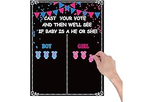 MISS FANTASY Gender Reveal Decorations: Vote on the Baby's Gender