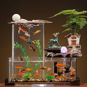 Amazon | JOGIO 金魚鉢 水槽 四角い水槽 メダカ 鉢 メダカ 水槽