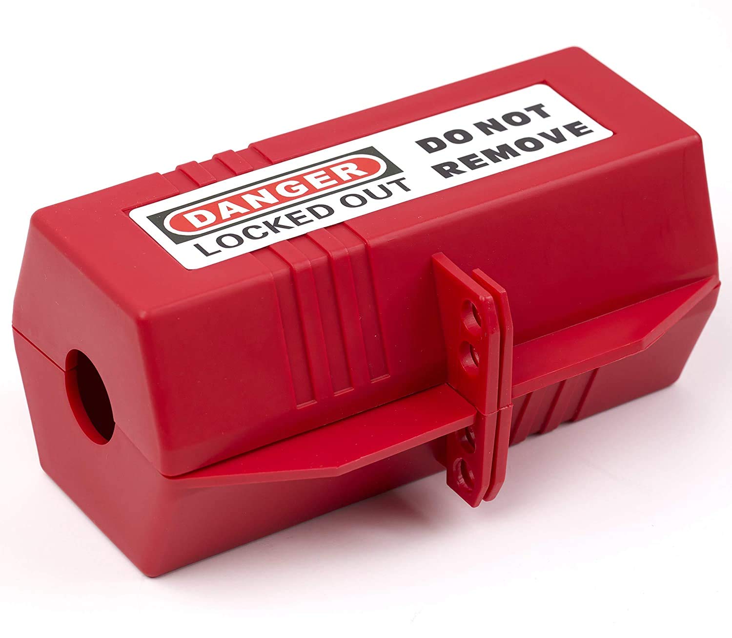Red Plug Lockout Tagout 83x83x178mm/3.2x3.2x7inch Plug Lockout Device for 110V Plugs,Plug Lockout Tagout Set