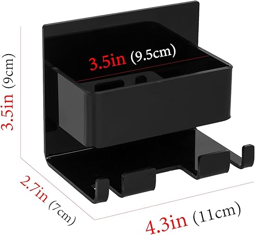 Miniatura 8 de Soporte para cepillo de dientes eléctrico montado en la pared, organizador de cable de cepillo de dientes eléctrico con capacidad para 1 cargador,
