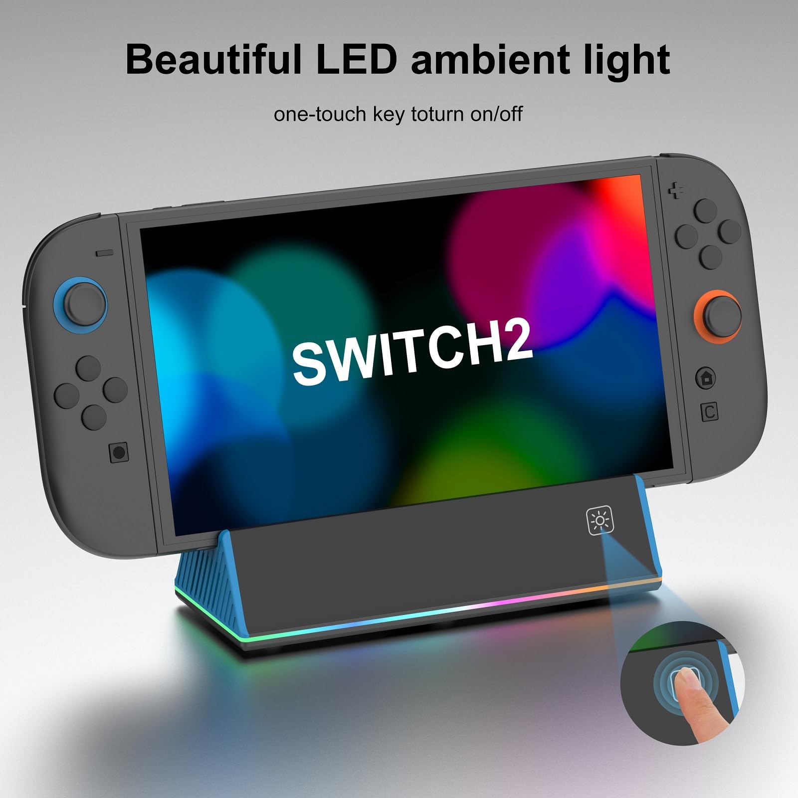 [Actualización 2026] Estación de acoplamiento Switch 2 con HDMI 2.1, HDR10+, soporte de refrigeración RGB, 2 puertos USB 3.0, actualización lista para viajar: alternativa oficial de la estación de