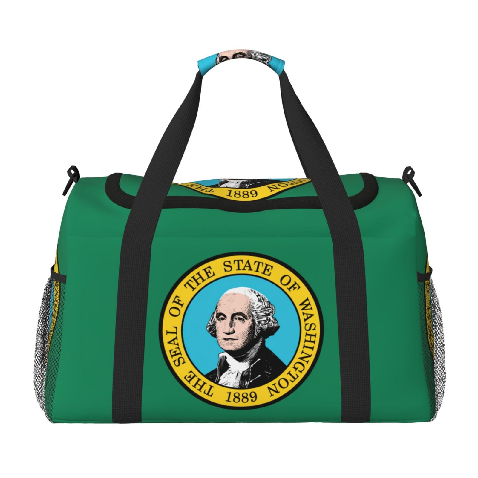 Sac de voyage imprimé Washington noir comme article personnel - 8