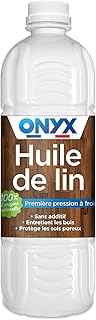 8 techniques pour vieillir le bois artificiellement Onyx - Huile de Lin pour Bois - 100% Graines de Lin - Protection, Rénovation et Entretien Bois Extérieurs et Sols Poreux - Fabrication Française - 1L