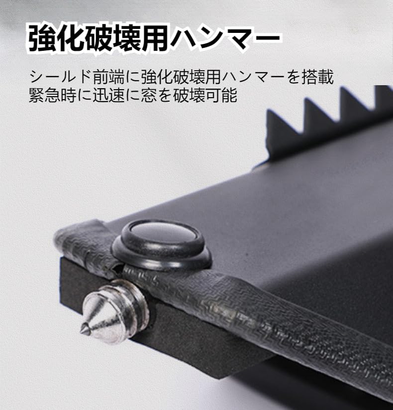 [Gixuzol] 多機能アルミ合金アームシールド メタルシールド 防護用 小型アームガード 人間工学的の設計 (スパイクなし)