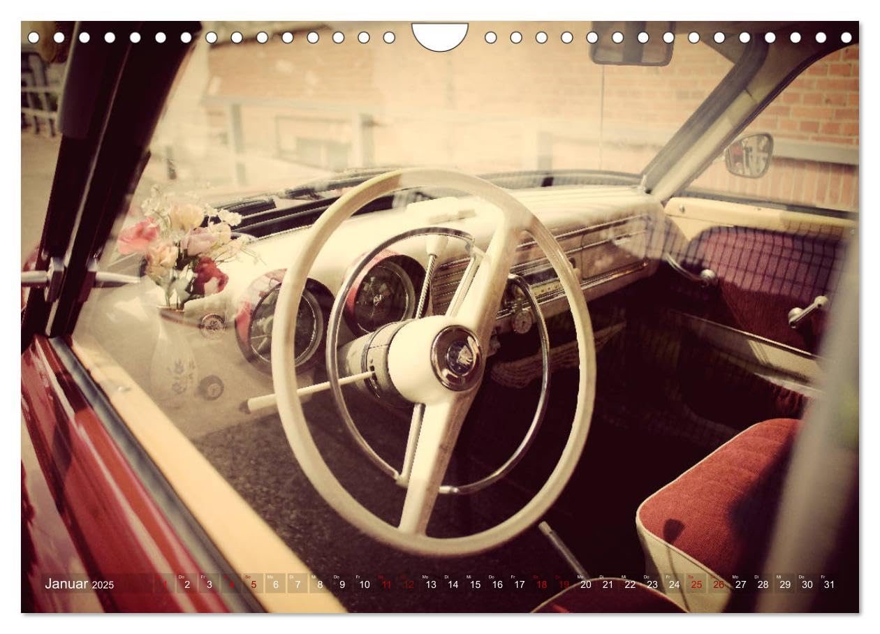 DDR Oldtimer ganz nah (Wandkalender 2025 DIN A4 quer), CALVENDO Monatskalender: Klassische Autos aus DDR Produktion in besonderen Ansichten (CALVENDO Mobilitaet)