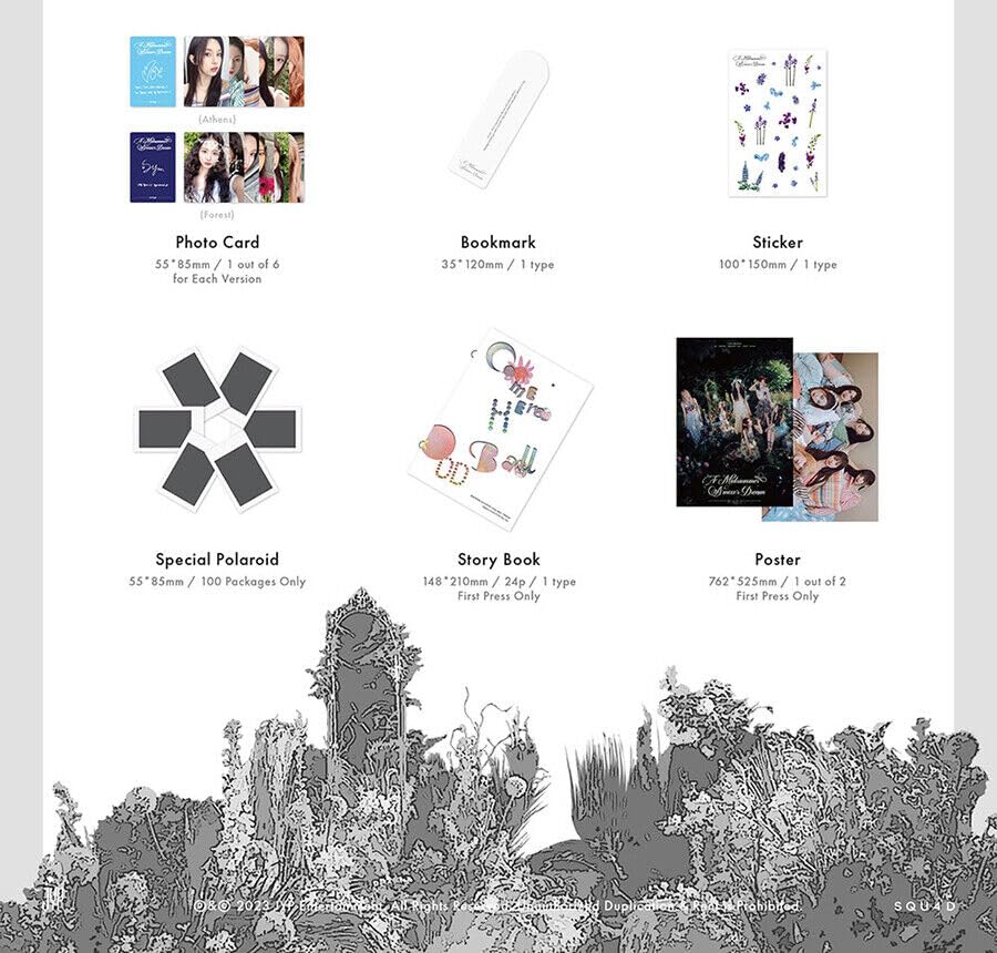 Miniatura 7 de ( Photo Book ) NMIXX A MIDSUMMER NMIXX'S DREAM 3rd Single Album ( ATHENS  FOREST - Random Ver + First Press Folded Poster ) K-POP SEALED