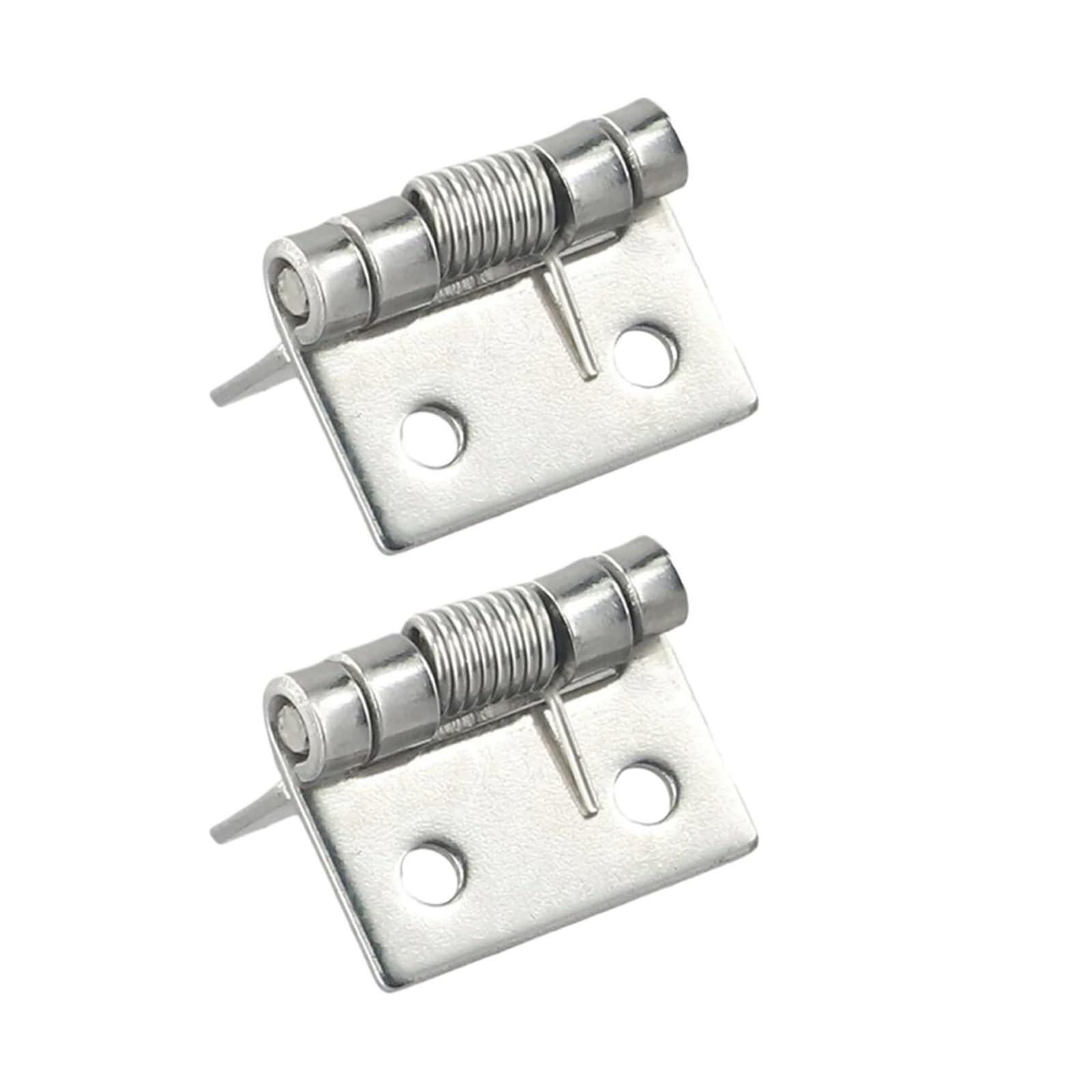 Wsqhao One Color 6Pcs Door Hinges Spring Stainless Stee Steel Self Closing Hardware Parts For Doors(1.5 Inch)