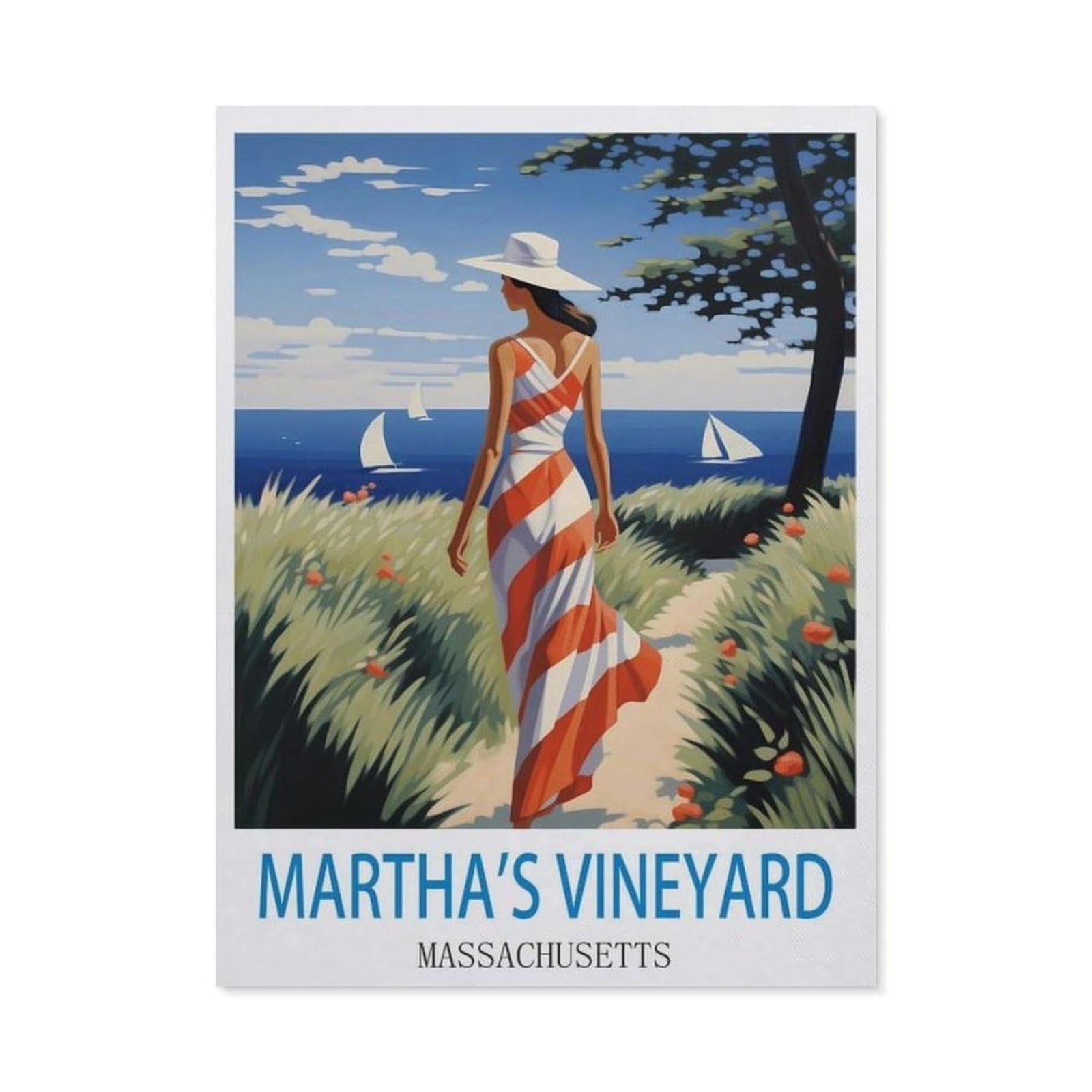 BEAYODKP 5D DIY Diamond Painting，Martha's Vineyard Massachusetts
