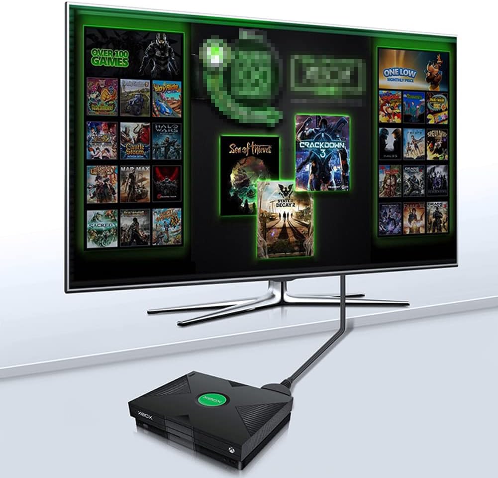 HDMI Cable for Xbox Console Xbox to HDMI Converter Video Audio Adapter HD Cable Connector for HDTV Projector Monitor Display