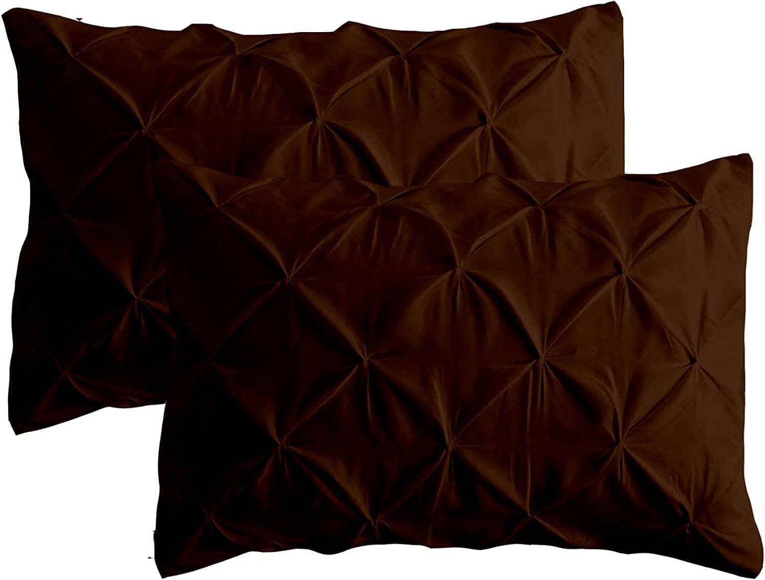 Pillow Cases Standard Size, Chocolate Pillowcases, 800 Thread Count LongStaple Pure