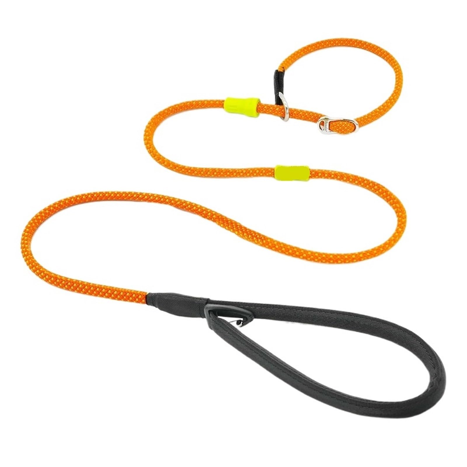 Laisse durable de chien plomb glissement orange haute résistance pour grand canidé