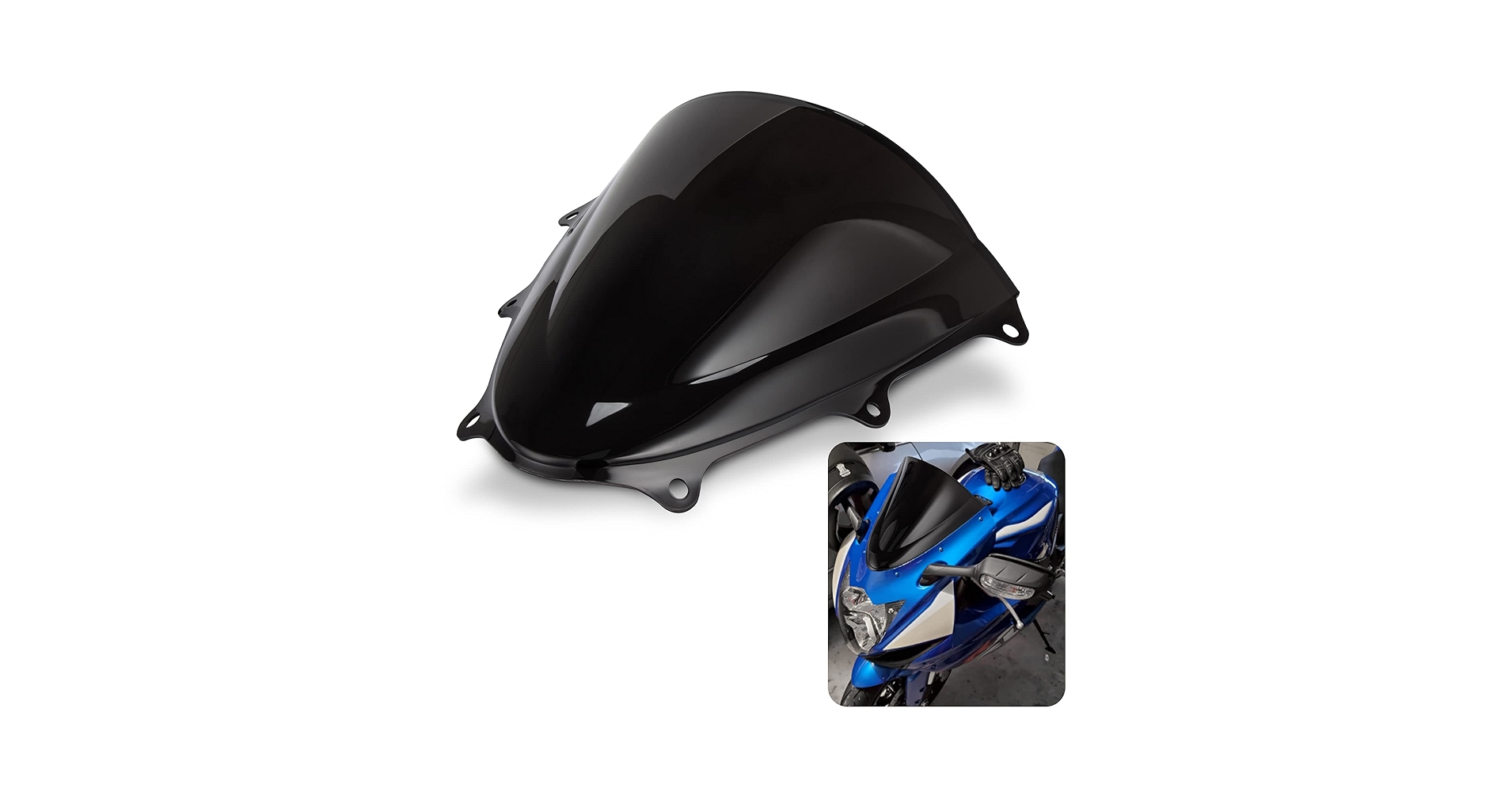 Amazon.com: PSLER Windshield Windscreen Double Bubble for
