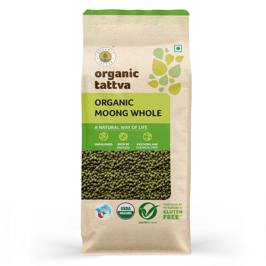 Organic TattvaOrganic Moong Dal Whole 500g