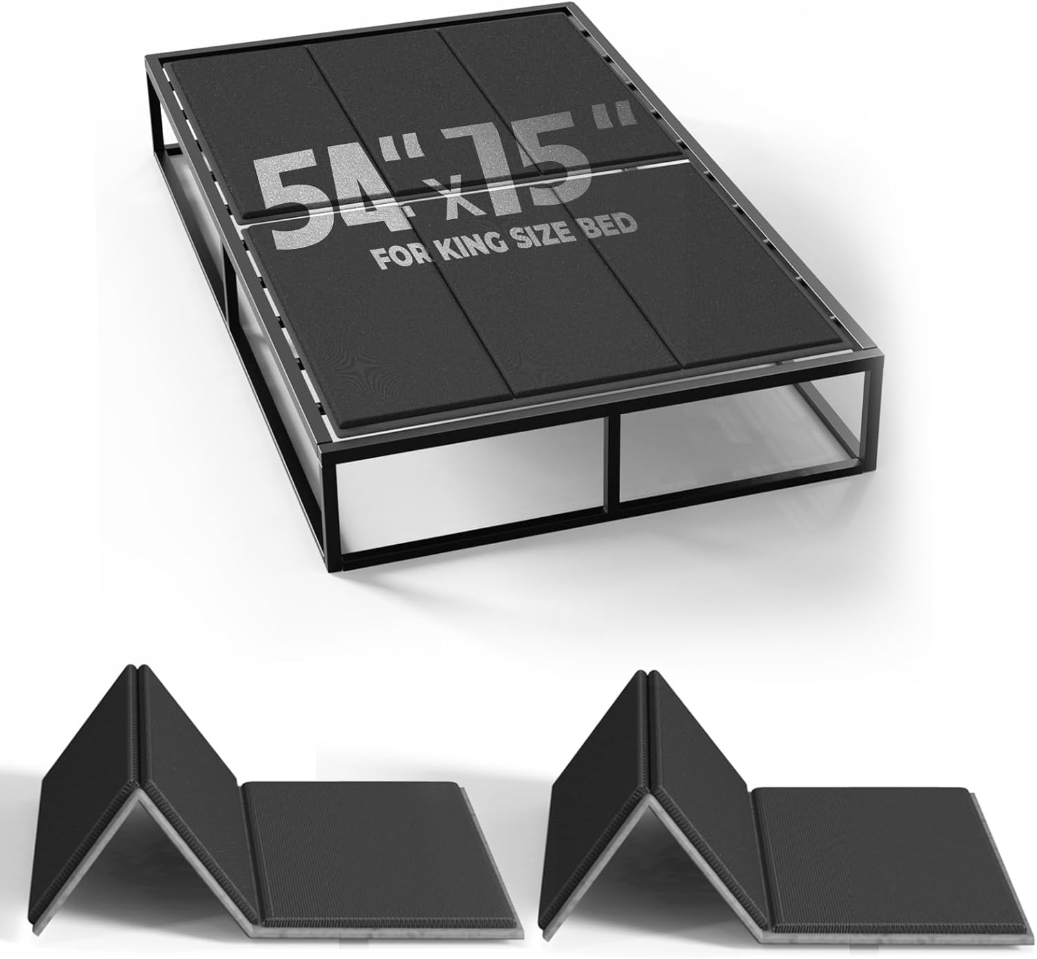 Imperius Folding Spring Box, 10MM, Bed Support Flat Noodles,Full Size 54x75'' ?Light and Thin, Breathable, Noise Minimizing,Moisture Resistant Bunkieboards