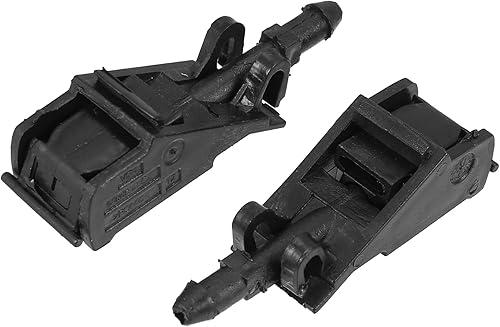 Miniatura 5 de X AUTOHAUX 2 unids boquilla de lavado de parabrisas para Volkswagen Jetta 1999-2012 8.2 ft manguera con conectores kit sustituye 6E0955985