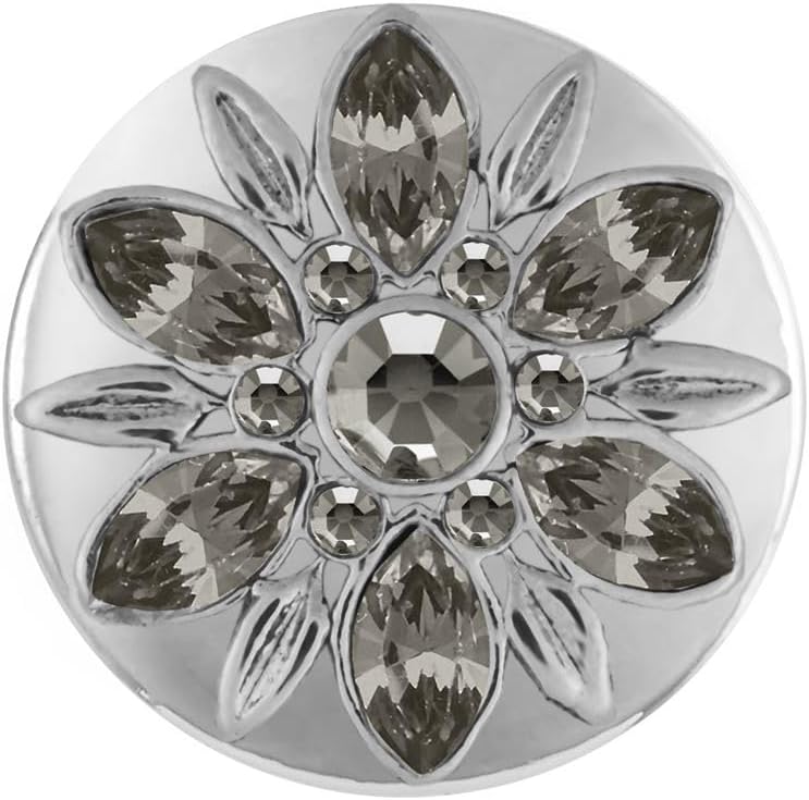 Ginger Snaps Petites Swift, 12 Millimeter, Hematite, Rhodium Plated, Women, Jewelry and Accessories