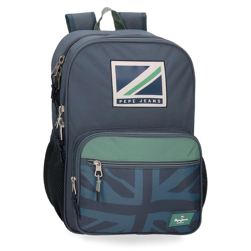 Pepe Jeans Tom Mochila Escolar, Azul
