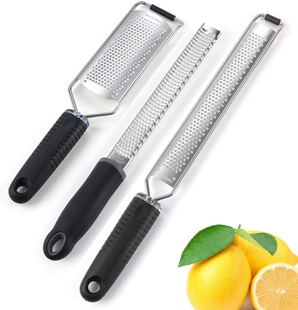 Cheese Grater, Hand Held Stainless Steel Zester for Kitchen Multi Purpose Kitchenware, Set of 3 Graters for Cheese, Chocolate, Lemon,3pcs Cheese Grater, Hand Held Stainless Steel Zester for Kitchen Multi Purpose Kitchenware, Set of 3 Graters for Cheese, Chocolate, Lemon,3pcs
