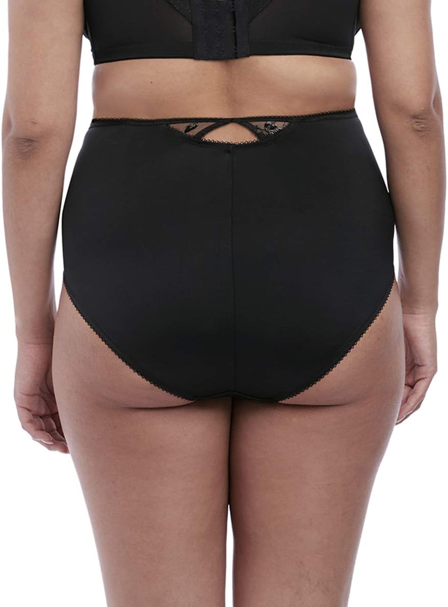 Elomi Women's Plus Size Roxanne Sexy Sheer Vinyl-look Cheeky Brief - Image 2