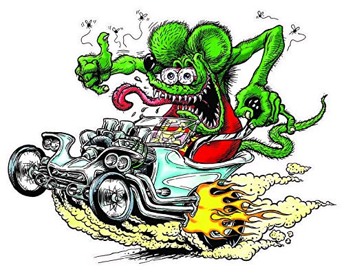 Rat Fink T-Bucket - Auto Wall Laptop Truck Sticker - Easy Stick Graphic