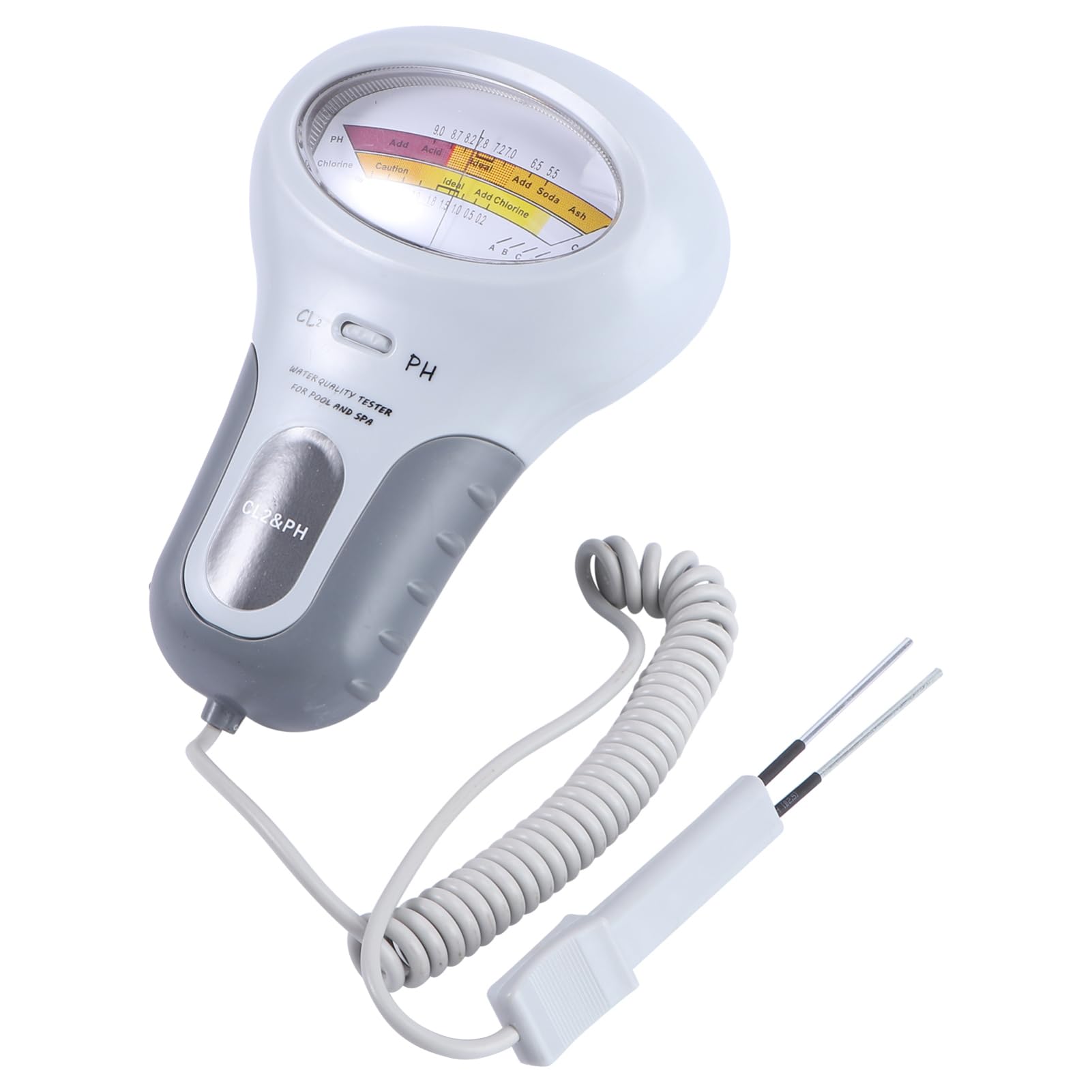 BESPORTBLE Tester per Acqua Digitale Rilevatore di PH Residuo Misuratore di PH per Piscina Kit Tester Elettronico per Piscina Facile da Usare
