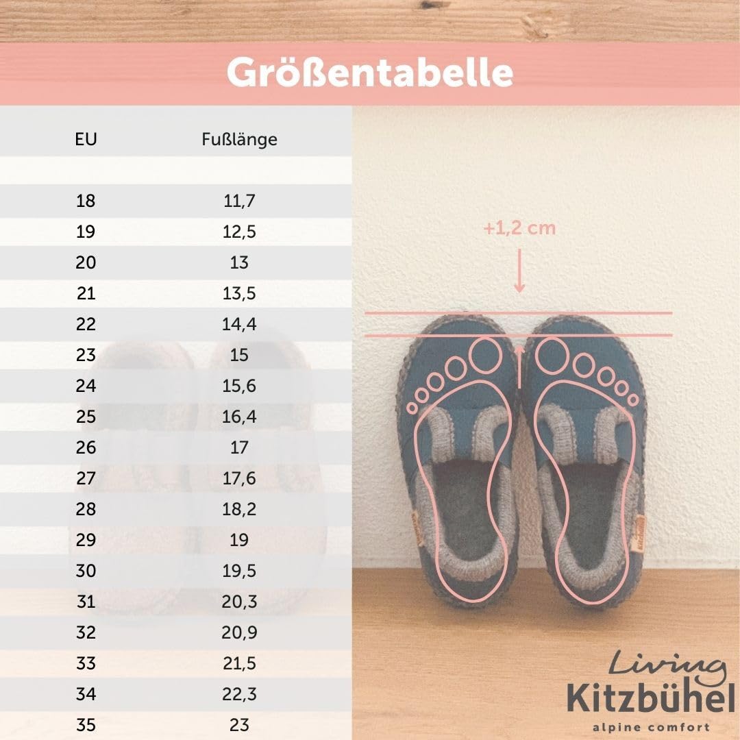 Living Kitzbühel Unisex Baby Babyklettschuh Filz unifarben