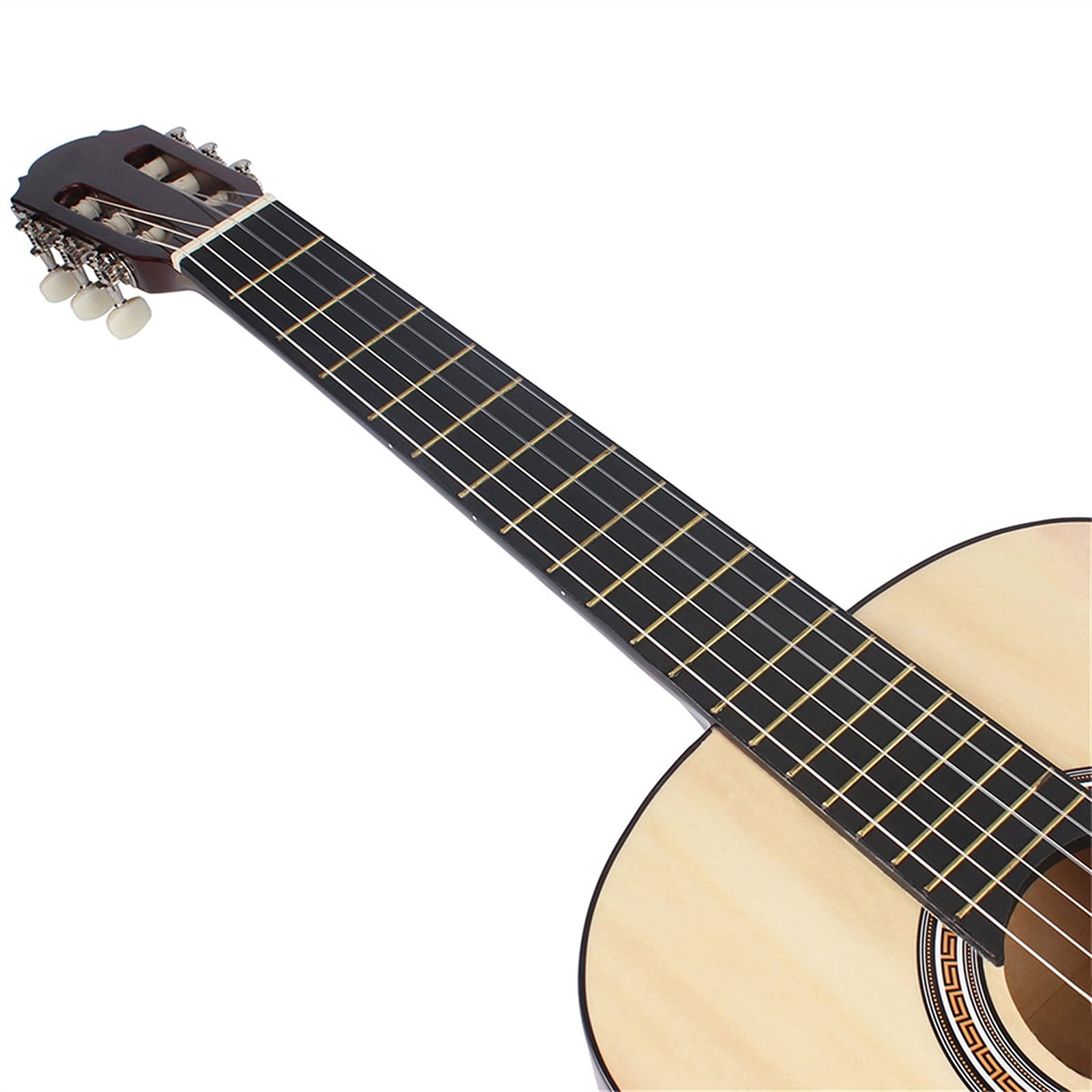 Ukulele NOWY 39. Calowy Klasyczny Gitara Akustyczna 6 Ciąg Drewniana Ludowa Gitara Guitarra Instrument Muzyczny Dla Początkujących Practice 5 Kolorów (Color : Light Yellow)