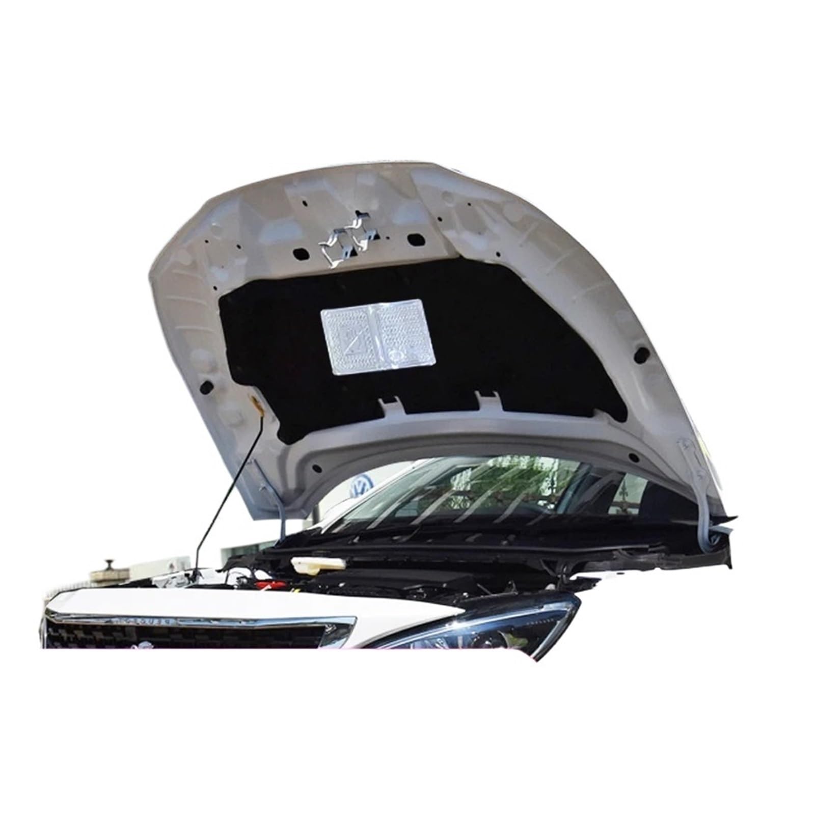 Compatible avec Peugeot 408/508/2008/3008/4008 Isolation phonique et thermique en coton for capot avant et pare-feu for moteur(Peugeot2008)
