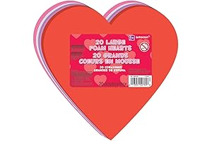 Amscan Valentine's Day Large Craft Foam Hearts Decorations and Party Favors (20...