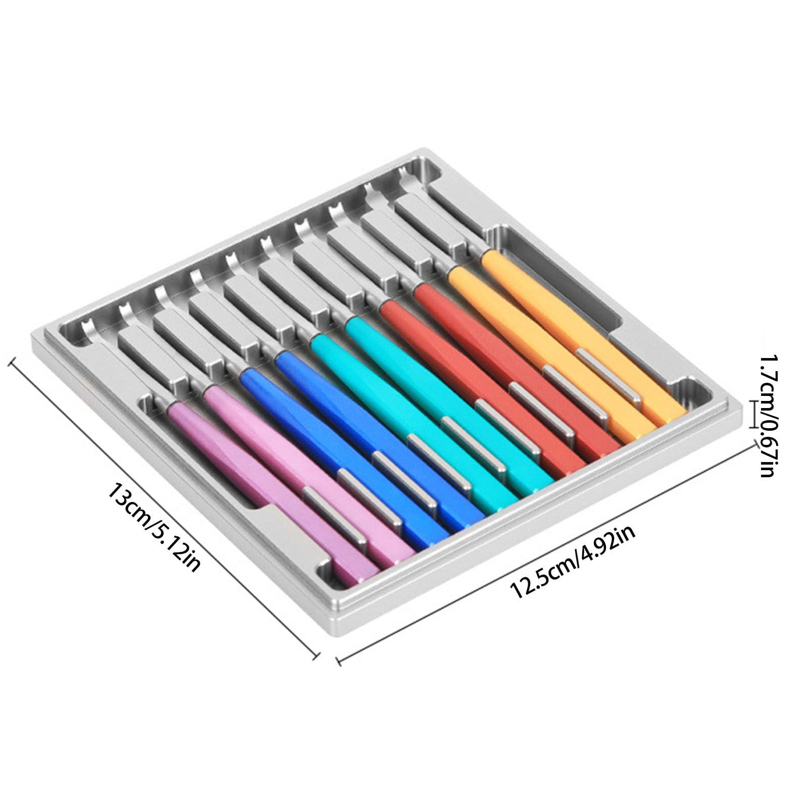 Duty Uhren Reparatur Werkzeug Set, 10 Anti Biege Legierungsheber mit bruchsicherem Acrylgehäuse, geeignet für den professionellen Einsatz, professionelles Uhren Reparatur Set