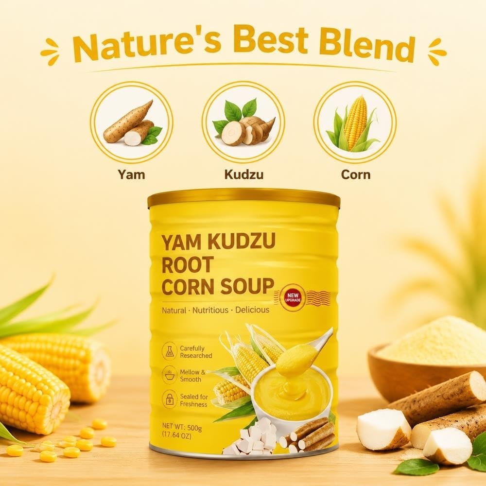 Poudre de farine de grains d'igname de maïs instantanée 500 g